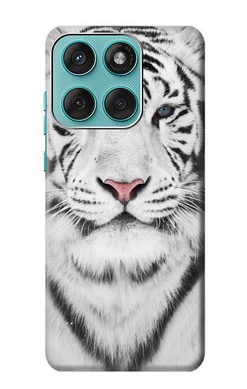 S2553 White Tiger Hülle Schutzhülle Taschen für Motorola Edge 60 Fusion