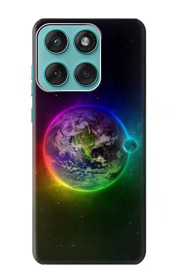 S2570 Colorful Planet Hülle Schutzhülle Taschen für Motorola Edge 60 Fusion