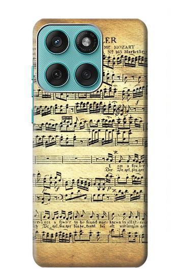 S2667 The Fowler Mozart Music Sheet Hülle Schutzhülle Taschen für Motorola Edge 60 Fusion