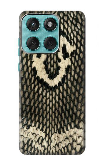 S2711 King Cobra Snake Skin Graphic Printed Hülle Schutzhülle Taschen für Motorola Edge 60 Fusion