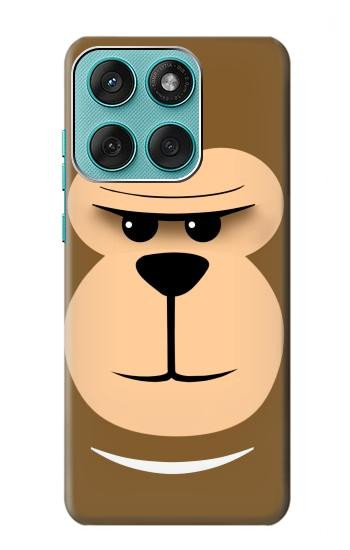 S2721 Cute Grumpy Monkey Cartoon Hülle Schutzhülle Taschen für Motorola Edge 60 Fusion