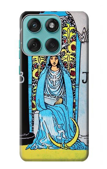 S2837 The High Priestess Vintage Tarot Card Hülle Schutzhülle Taschen für Motorola Edge 60 Fusion