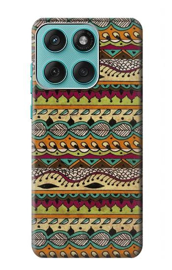 S2860 Aztec Boho Hippie Pattern Hülle Schutzhülle Taschen für Motorola Edge 60 Fusion