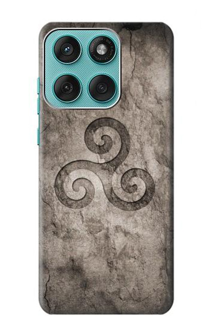 S2892 Triskele Symbol Stone Texture Hülle Schutzhülle Taschen für Motorola Edge 60 Fusion