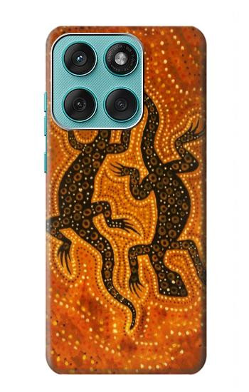 S2901 Lizard Aboriginal Art Hülle Schutzhülle Taschen für Motorola Edge 60 Fusion