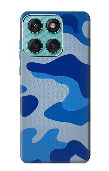 S2958 Army Blue Camo Camouflage Hülle Schutzhülle Taschen für Motorola Edge 60 Fusion