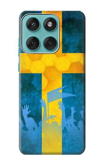 S2990 Sweden Football Soccer Hülle Schutzhülle Taschen für Motorola Edge 60 Fusion