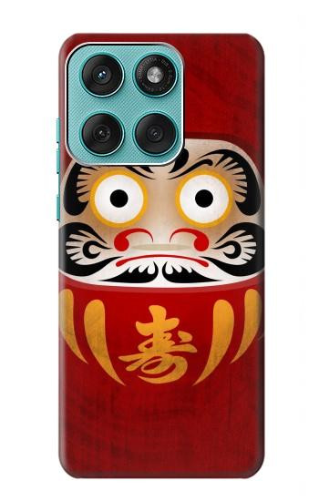 S3023 Japan Good Luck Daruma Doll Hülle Schutzhülle Taschen für Motorola Edge 60 Fusion