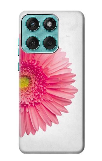 S3044 Vintage Pink Gerbera Daisy Hülle Schutzhülle Taschen für Motorola Edge 60 Fusion