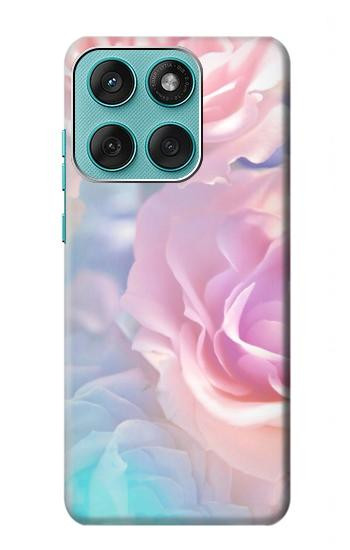 S3050 Vintage Pastel Flowers Hülle Schutzhülle Taschen für Motorola Edge 60 Fusion