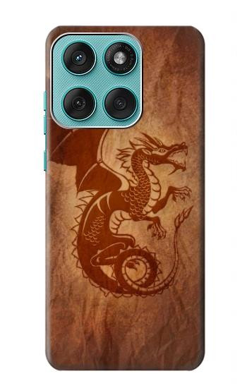 S3086 Red Dragon Tattoo Hülle Schutzhülle Taschen für Motorola Edge 60 Fusion