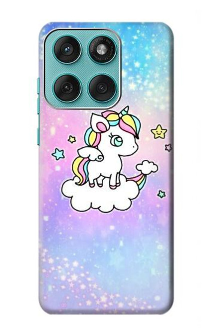 S3256 Cute Unicorn Cartoon Hülle Schutzhülle Taschen für Motorola Edge 60 Fusion