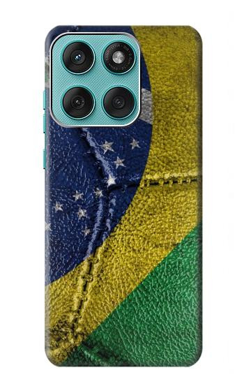 S3297 Brazil Flag Vintage Football Graphic Hülle Schutzhülle Taschen für Motorola Edge 60 Fusion