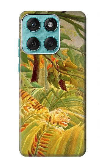 S3344 Henri Rousseau Tiger in a Tropical Storm Hülle Schutzhülle Taschen für Motorola Edge 60 Fusion