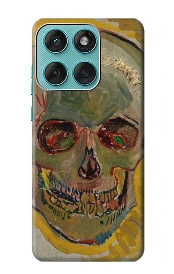 S3359 Vincent Van Gogh Skull Hülle Schutzhülle Taschen für Motorola Edge 60 Fusion