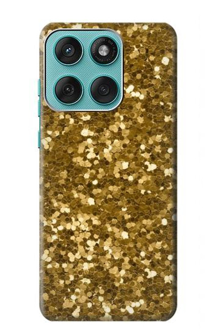 S3388 Gold Glitter Graphic Print Hülle Schutzhülle Taschen für Motorola Edge 60 Fusion