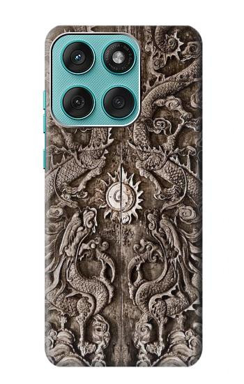 S3395 Dragon Door Hülle Schutzhülle Taschen für Motorola Edge 60 Fusion