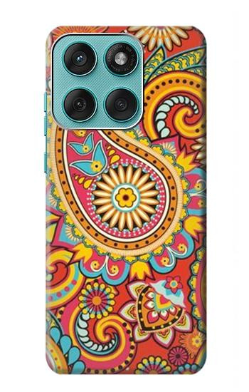 S3402 Floral Paisley Pattern Seamless Hülle Schutzhülle Taschen für Motorola Edge 60 Fusion