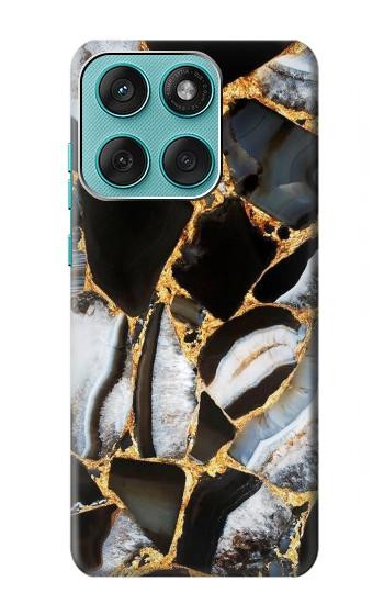 S3419 Gold Marble Graphic Print Hülle Schutzhülle Taschen für Motorola Edge 60 Fusion