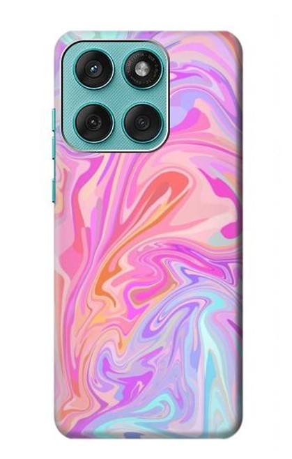 S3444 Digital Art Colorful Liquid Hülle Schutzhülle Taschen für Motorola Edge 60 Fusion