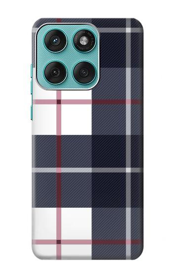 S3452 Plaid Fabric Pattern Hülle Schutzhülle Taschen für Motorola Edge 60 Fusion