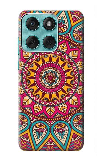 S3694 Hippie Art Pattern Hülle Schutzhülle Taschen für Motorola Edge 60 Fusion