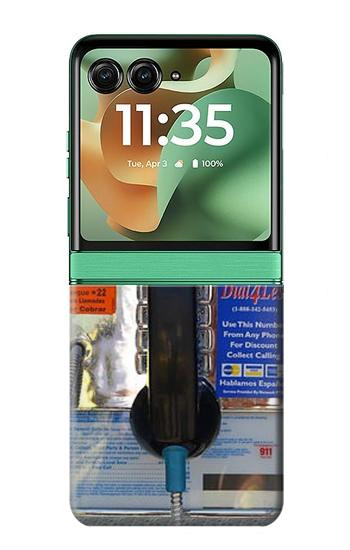 S0087 Payphone Hülle Schutzhülle Taschen für Motorola Razr 70+,60+, Razr+ (2026, 2025, 2024)