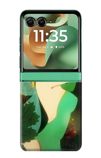S0095 Peter Pan's Tinker Bell Hülle Schutzhülle Taschen für Motorola Razr 70+,60+, Razr+ (2026, 2025, 2024)