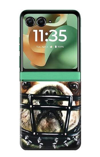 S0098 Bulldog American Football Hülle Schutzhülle Taschen für Motorola Razr 60, Razr 2025