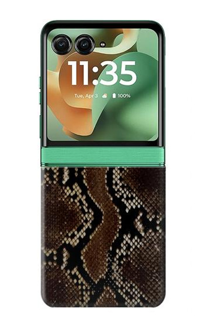S0553 Snake Skin Hülle Schutzhülle Taschen für Motorola Razr 60, Razr 2025
