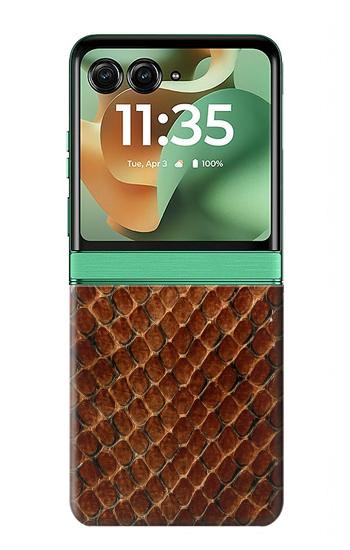 S0555 Snake Skin Hülle Schutzhülle Taschen für Motorola Razr 60, Razr 2025