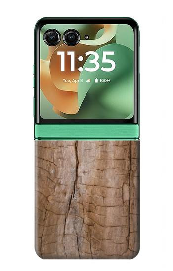 S0599 Wood Graphic Printed Hülle Schutzhülle Taschen für Motorola Razr 70+,60+, Razr+ (2026, 2025, 2024)
