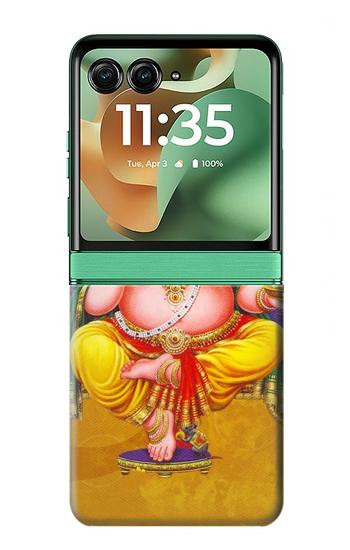 S0896 Lord Ganesh Hindu God Hülle Schutzhülle Taschen für Motorola Razr 70+,60+, Razr+ (2026, 2025, 2024)