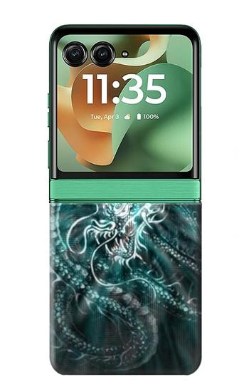 S1006 Digital Chinese Dragon Hülle Schutzhülle Taschen für Motorola Razr 70+,60+, Razr+ (2026, 2025, 2024)