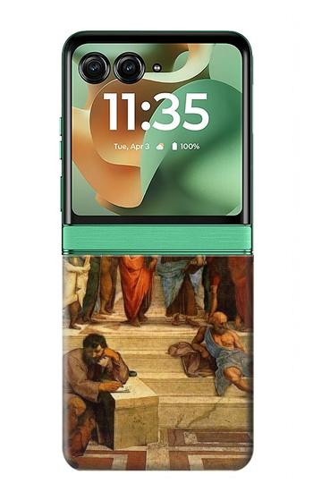 S1086 Raphael's School of Athens Hülle Schutzhülle Taschen für Motorola Razr 60, Razr 2025