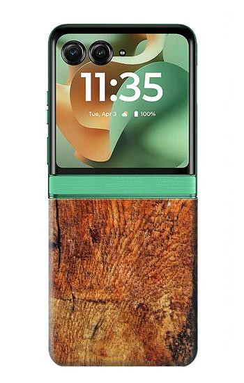 S1140 Wood Skin Graphic Hülle Schutzhülle Taschen für Motorola Razr 70+,60+, Razr+ (2026, 2025, 2024)