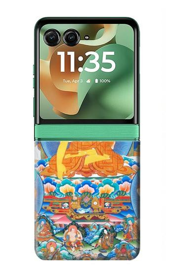 S1256 Buddha Paint Hülle Schutzhülle Taschen für Motorola Razr 70+,60+, Razr+ (2026, 2025, 2024)