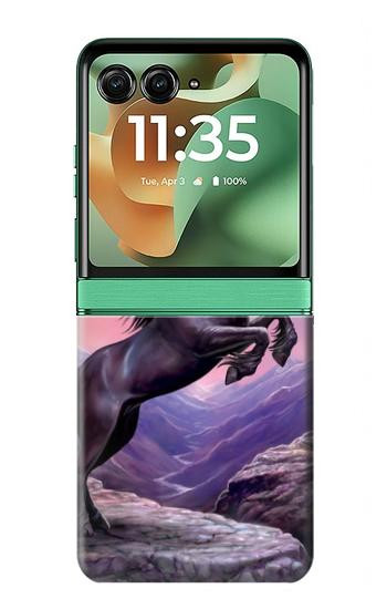 S1461 Unicorn Fantasy Horse Hülle Schutzhülle Taschen für Motorola Razr 70+,60+, Razr+ (2026, 2025, 2024)