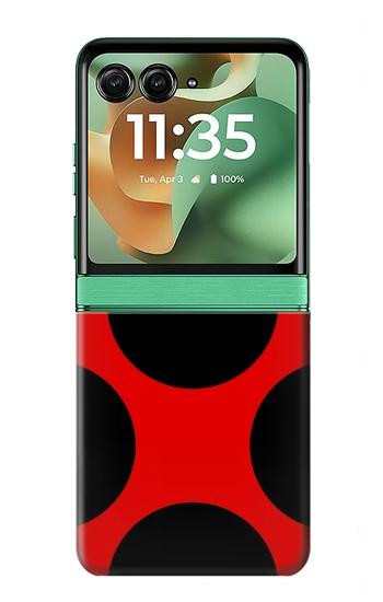 S1829 Ladybugs Dot Pattern Hülle Schutzhülle Taschen für Motorola Razr 70+,60+, Razr+ (2026, 2025, 2024)