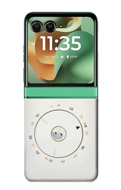 S1857 Retro Transistor Radio Hülle Schutzhülle Taschen für Motorola Razr 60, Razr 2025