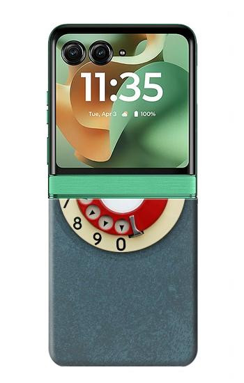 S1968 Rotary Dial Telephone Hülle Schutzhülle Taschen für Motorola Razr 70+,60+, Razr+ (2026, 2025, 2024)