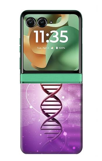 S2573 Dna Genetic Code Hülle Schutzhülle Taschen für Motorola Razr 60, Razr 2025