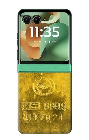 S2618 One Kilo Gold Bar Hülle Schutzhülle Taschen für Motorola Razr 70+,60+, Razr+ (2026, 2025, 2024)