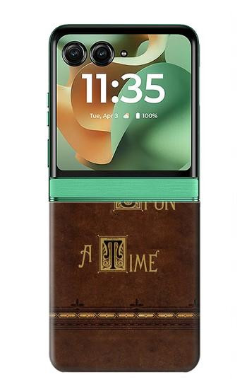 S2643 Once Upon A Time Book Hülle Schutzhülle Taschen für Motorola Razr 70+,60+, Razr+ (2026, 2025, 2024)