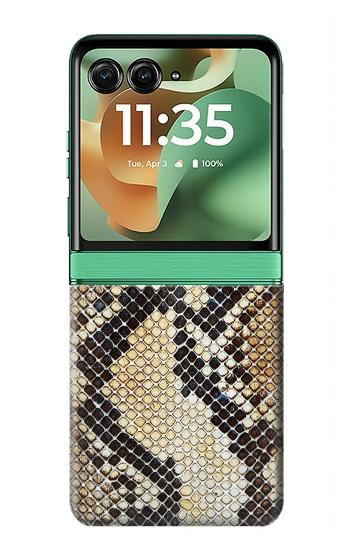 S2703 Snake Skin Texture Graphic Printed Hülle Schutzhülle Taschen für Motorola Razr 70+,60+, Razr+ (2026, 2025, 2024)