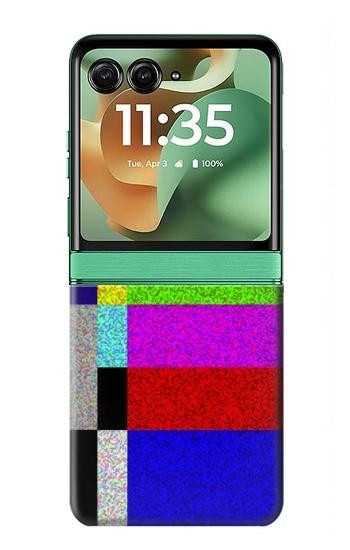 S2871 Noise Signal TV Hülle Schutzhülle Taschen für Motorola Razr 70+,60+, Razr+ (2026, 2025, 2024)