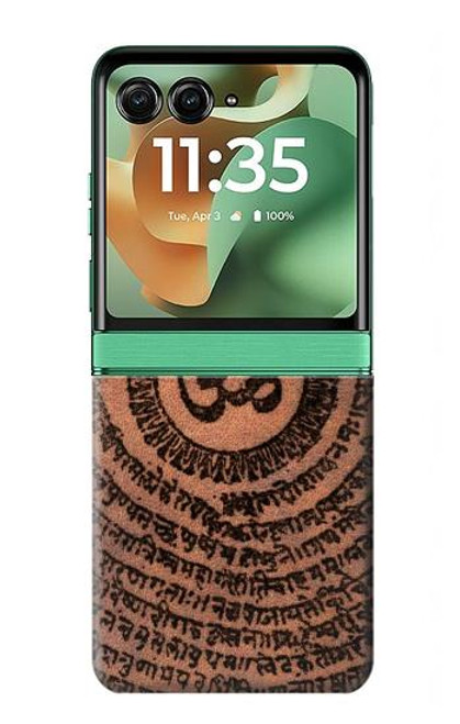 S2874 Om Symbol Tattoo Hülle Schutzhülle Taschen für Motorola Razr 60, Razr 2025