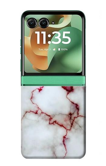 S2920 Bloody Marble Hülle Schutzhülle Taschen für Motorola Razr 70+,60+, Razr+ (2026, 2025, 2024)