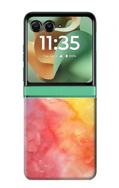 S2945 Colorful Watercolor Hülle Schutzhülle Taschen für Motorola Razr 60, Razr 2025