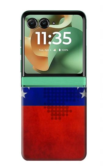 S2974 Venezuela Football Soccer Hülle Schutzhülle Taschen für Motorola Razr 70+,60+, Razr+ (2026, 2025, 2024)